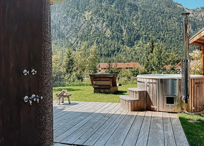 Nordic Mit Privatem Whirlpool Und Sauna בקתה באיירישצל